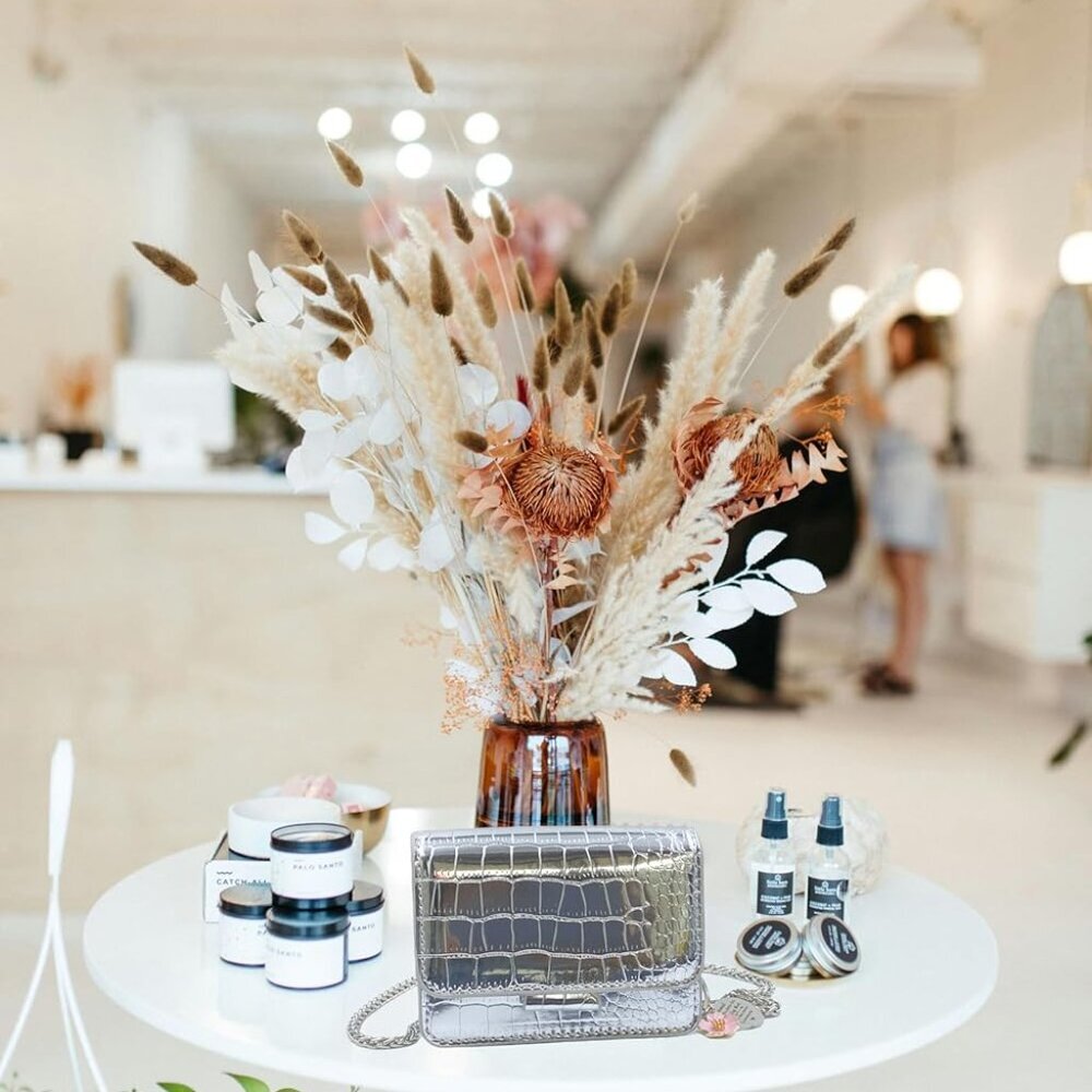 Elegant Silver Crocodile Pattern Mini Clutch - Pe… - image 6